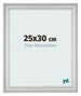 Bilderrahmen 25x30cm Silber Matt MDF Lazio Vorne Messe | Yourdecoration.at