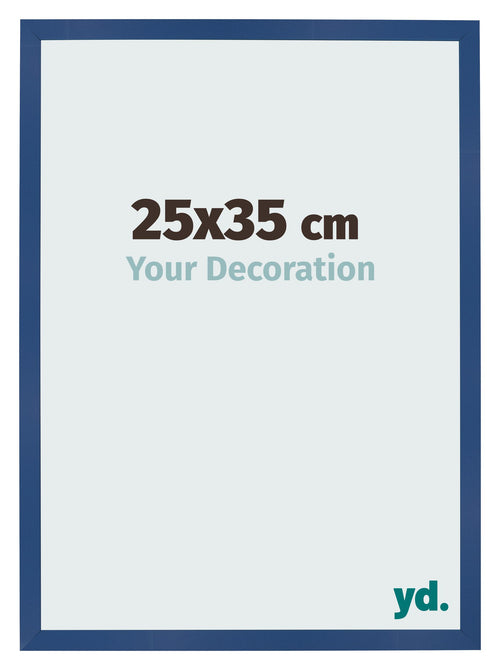 Bilderrahmen 25x35 cm Dunkelblau MDF Bologna Vorne Messe | Yourdecoration.at