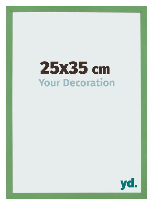 Bilderrahmen 25x35 cm Grun MDF Bologna Vorne Messe | Yourdecoration.at