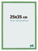 Bilderrahmen 25x35 cm Grun MDF Bologna Vorne Messe | Yourdecoration.at