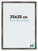 Bilderrahmen 25x35 cm Oxidiertes Metall MDF Bologna Vorne Messe | Yourdecoration.at