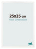 Bilderrahmen 25x35 cm Weiss Hochglanz MDF Bologna Vorne Messe | Yourdecoration.at