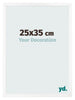 Bilderrahmen 25x35 cm Weiss Matt MDF Bologna Vorne Messe | Yourdecoration.at