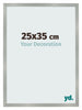Bilderrahmen 25x35cm Aluminium Gebürstet MDF Bologna Vorne Messe | Yourdecoration.at
