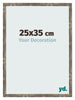 Bilderrahmen 25x35cm Blau Gold Meliert MDF Bologna Vorne Messe | Yourdecoration.at