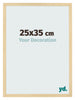 Bilderrahmen 25x35cm Buche Dekor MDF Bologna Vorne Messe | Yourdecoration.at