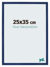 Bilderrahmen 25x35cm Dunkelblau Gewischt MDF Bologna Vorne Messe | Yourdecoration.at
