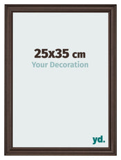 Bilderrahmen 25x35cm Eiche Dunkel MDF Lazio Vorne Messe | Yourdecoration.at