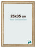 Bilderrahmen 25x35cm Gold Antik MDF Lazio Vorne Messe | Yourdecoration.at