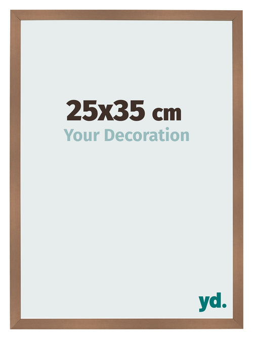 Bilderrahmen 25x35cm Kupfer Dekor MDF Bologna Vorne Messe | Yourdecoration.at