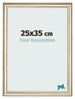 Bilderrahmen 25x35cm Metallglanz MDF Lazio Vorne Messe | Yourdecoration.at