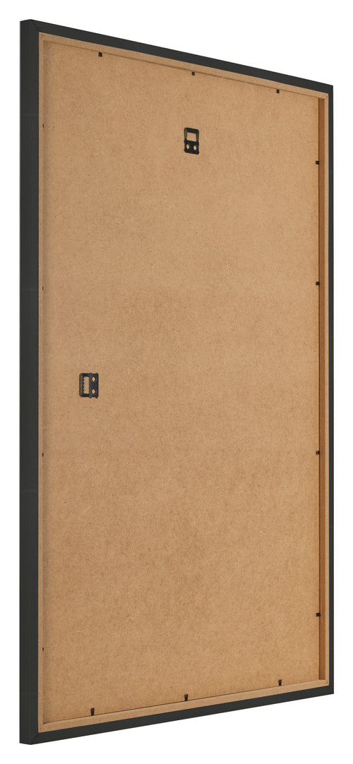 Bilderrahmen 25x35cm Schwarz Gemasert MDF Bologna Ruckseite Schrag | Yourdecoration.at