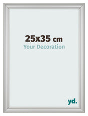 Bilderrahmen 25x35cm Silber Matt MDF Lazio Vorne Messe | Yourdecoration.at