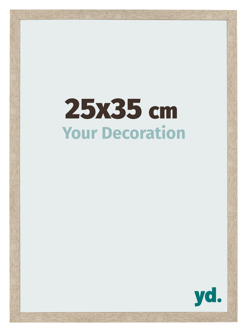 Bilderrahmen 25x35cm Sonoma Eiche MDF Bologna Vorne Messe | Yourdecoration.at