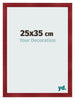 Bilderrahmen 25x35cm Weinrot Gewischt MDF Pisa Vorne Messe | Yourdecoration.at