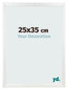 Bilderrahmen 25x35cm Weiß Vintage MDF Pisa Vorne Messe | Yourdecoration.at