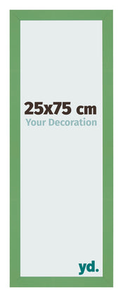Bilderrahmen 25x75 cm Grun MDF Bologna Vorne Messe | Yourdecoration.at