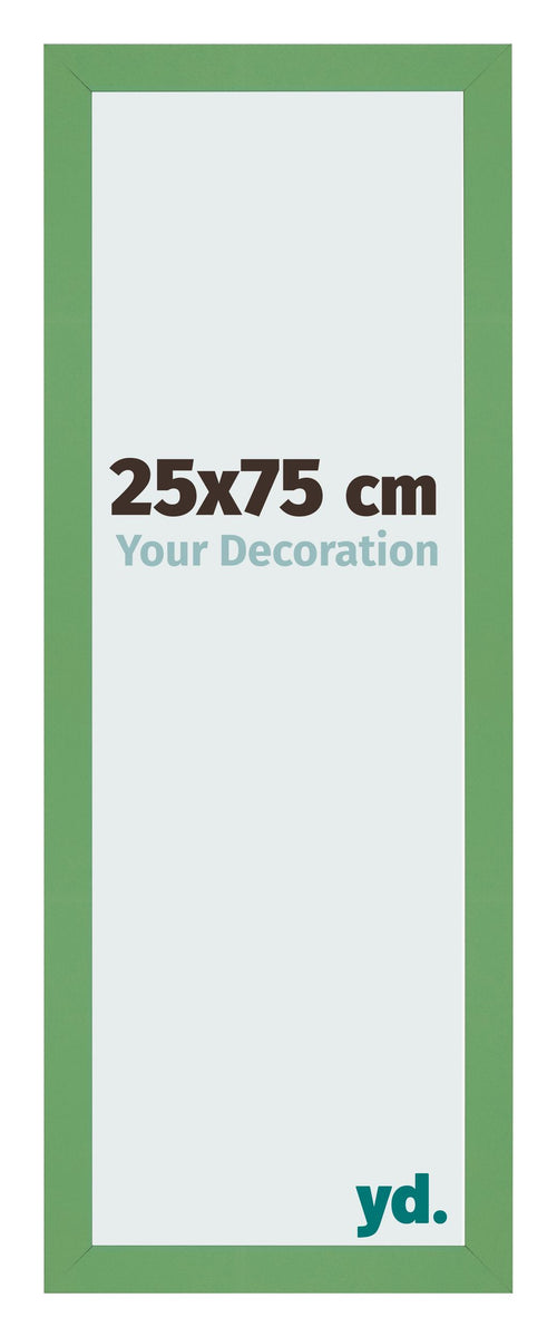 Bilderrahmen 25x75 cm Grun MDF Bologna Vorne Messe | Yourdecoration.at