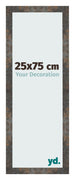 Bilderrahmen 25x75 cm Oxidiertes Metall MDF Bologna Vorne Messe | Yourdecoration.at