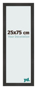 Bilderrahmen 25x75 cm Schwarz Matt MDF Bologna Vorne Messe | Yourdecoration.at