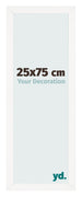 Bilderrahmen 25x75 cm Weiss Hochglanz MDF Bologna Vorne Messe | Yourdecoration.at