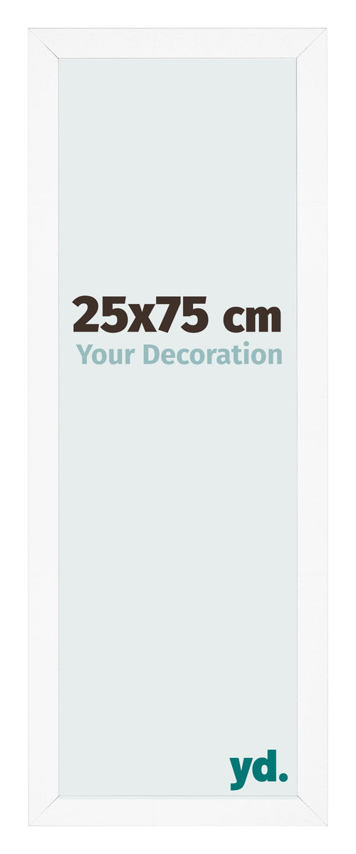 Bilderrahmen 25x75 cm Weiss Matt MDF Bologna Vorne Messe | Yourdecoration.at