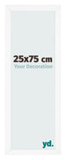 Bilderrahmen 25x75 cm Weiss Matt MDF Bologna Vorne Messe | Yourdecoration.at