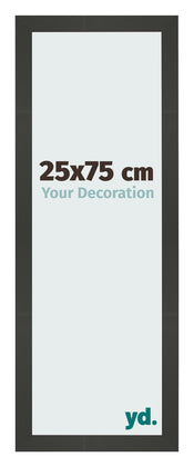 Bilderrahmen 25x75cm Antrazit MDF Bologna Vorne Messe | Yourdecoration.at