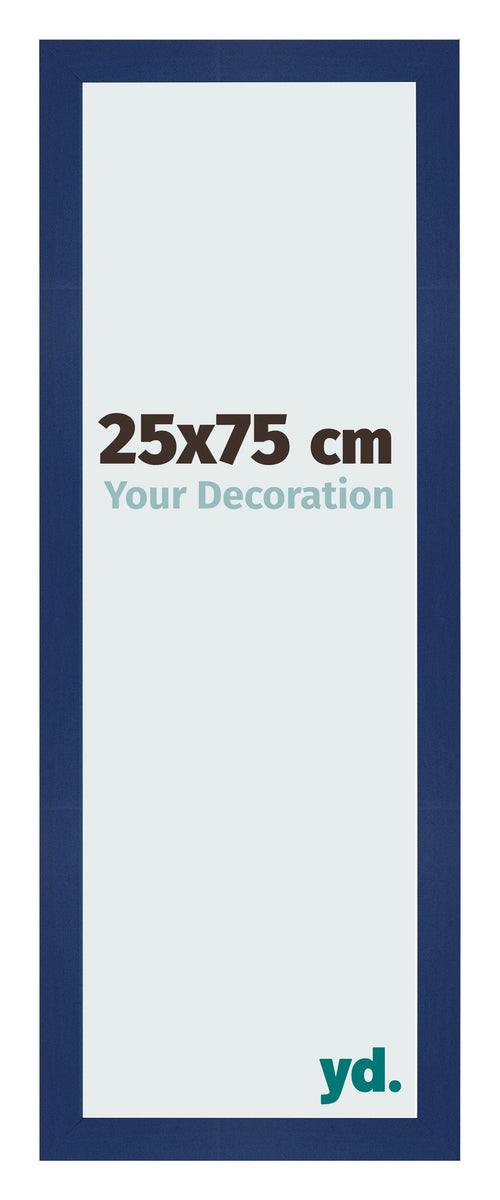 Bilderrahmen 25x75cm Dunkelblau Gewischt MDF Bologna Vorne Messe | Yourdecoration.at