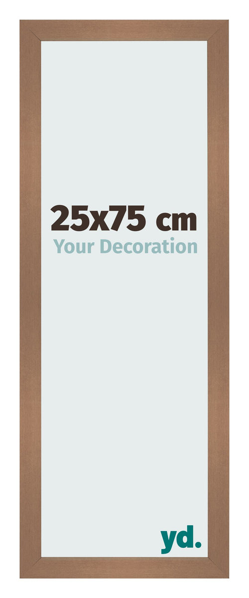 Bilderrahmen 25x75cm Kupfer Dekor MDF Bologna Vorne Messe | Yourdecoration.at