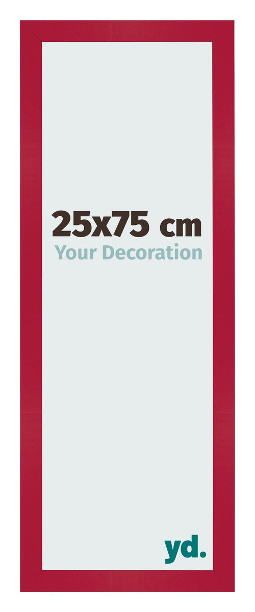 Bilderrahmen 25x75cm Rot MDF Bologna Vorne Messe | Yourdecoration.at