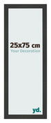 Bilderrahmen 25x75cm Schwarz Gemasert MDF Bologna Vorne Messe | Yourdecoration.at
