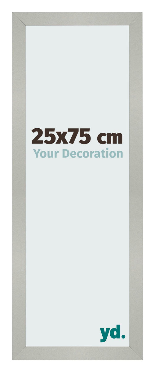 Bilderrahmen 25x75cm Silber Matt MDF Bologna Vorne Messe | Yourdecoration.at