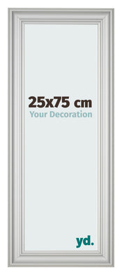 Bilderrahmen 25x75cm Silber Matt MDF Lazio Vorne Messe | Yourdecoration.at