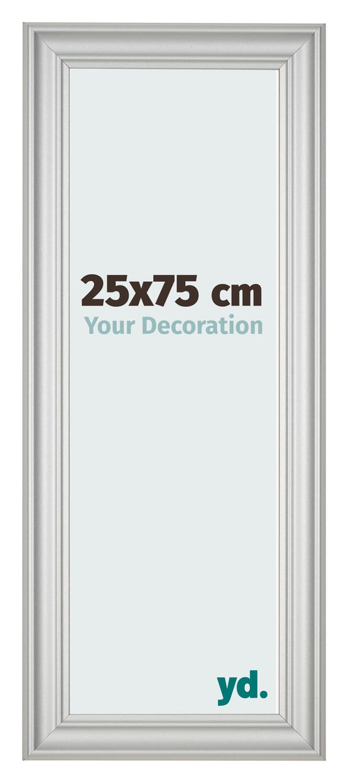 Bilderrahmen 25x75cm Silber Matt MDF Lazio Vorne Messe | Yourdecoration.at