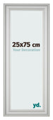 Bilderrahmen 25x75cm Silber Matt MDF Lazio Vorne Messe | Yourdecoration.at
