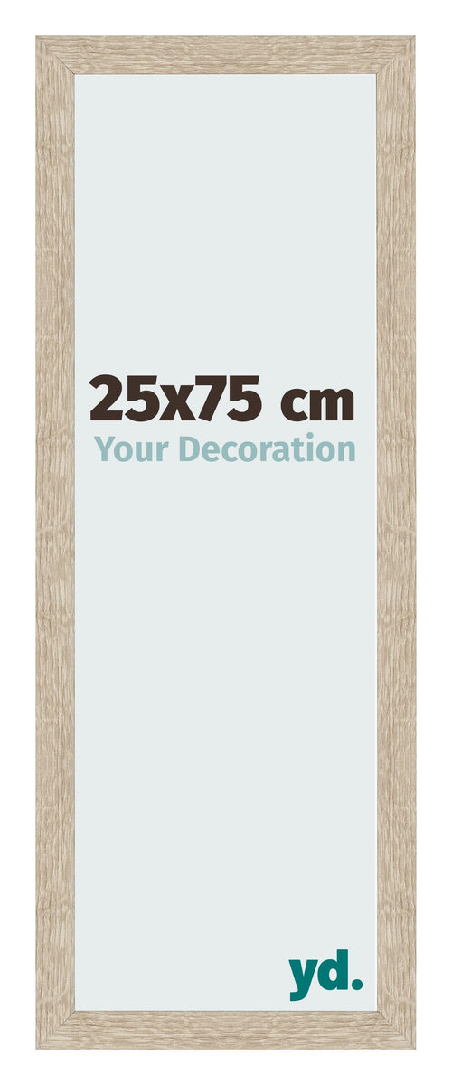 Bilderrahmen 25x75cm Sonoma Eiche MDF Bologna Vorne Messe | Yourdecoration.at