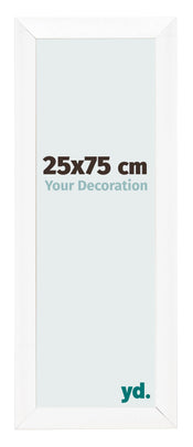Bilderrahmen 25x75cm Weiß Vintage MDF Pisa Vorne Messe | Yourdecoration.at
