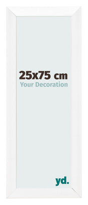 Bilderrahmen 25x75cm Weiß Vintage MDF Pisa Vorne Messe | Yourdecoration.at