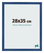 Bilderrahmen 28x35 cm Dunkelblau MDF Bologna Vorne Messe | Yourdecoration.at