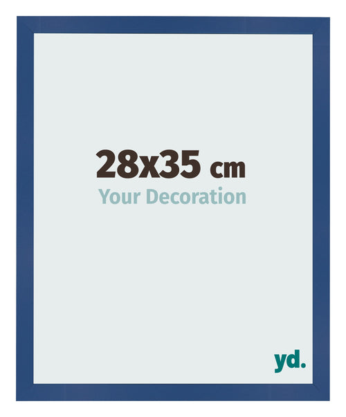 Bilderrahmen 28x35 cm Dunkelblau MDF Bologna Vorne Messe | Yourdecoration.at