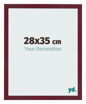 Bilderrahmen 28x35 cm Weinrot Gewischt MDF Bologna Vorne Messe | Yourdecoration.at