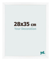 Bilderrahmen 28x35 cm Weiss Matt MDF Bologna Vorne Messe | Yourdecoration.at