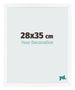 Bilderrahmen 28x35 cm Weiss Matt MDF Bologna Vorne Messe | Yourdecoration.at