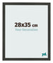 Bilderrahmen 28x35cm Antrazit MDF Bologna Vorne Messe | Yourdecoration.at