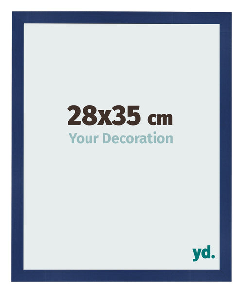 Bilderrahmen 28x35cm Dunkelblau Gewischt MDF Bologna Vorne Messe | Yourdecoration.at