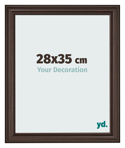 Bilderrahmen 28x35cm Eiche Dunkel MDF Lazio Vorne Messe | Yourdecoration.at
