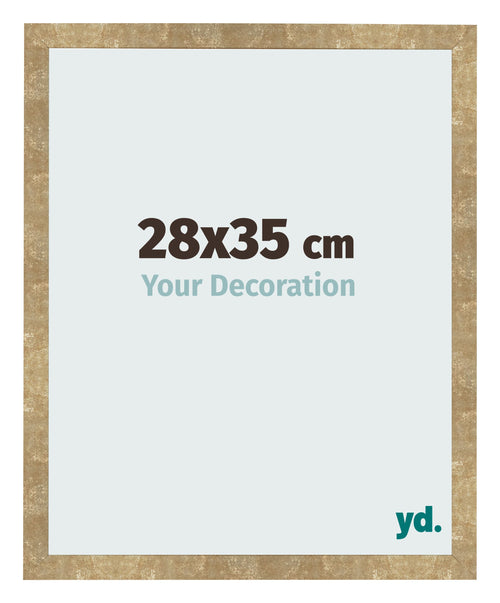 Bilderrahmen 28x35cm Gold Antik MDF Bologna Vorne Messe | Yourdecoration.at