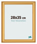 Bilderrahmen 28x35cm Gold Matt MDF Lazio Vorne Messe | Yourdecoration.at