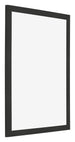 Bilderrahmen 28x35cm Schwarz Gemasert MDF Bologna Vorne Schrag | Yourdecoration.at